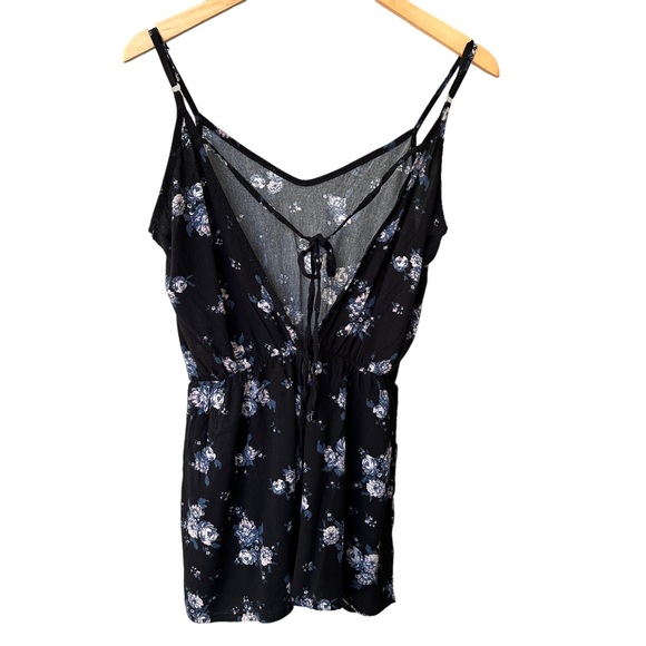 Don't Ask Why Floral Print Romper with Spaghetti Straps and V Back - Picture 10 of 13